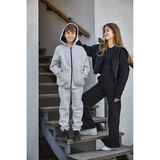 Спортивна кофта Garnamama Oversize sport zip на молнии с капюшоном 134-140 Серый (1043387.1408202) - Pampik
