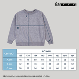Світшот Garnamama Basic Sweatshirt 2-х нитка 128 Чорний (947300.1303601) - Pampik - 3