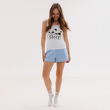 Піжама Garnamama mk032-v/shr02-va M Молоко Блакитний (1003528.1365413) - Pampik