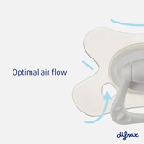 Пустышка силиконовая Difrax Natural Chocolate Lines, симметричная, 20+ мес. (803 Chocolate_lines) - Pampik - 3