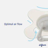 Пустышка силиконовая Difrax Natural Uni, 6+ мес, Blossom (UN127 Blossom) - Pampik - 3