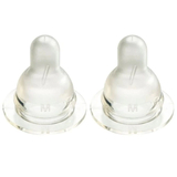 Силіконова соска для пляшечки Difrax S-bottle Natural, розмір M, 2 шт. (672) - Pampik