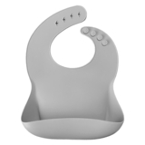 Нагрудник силіконовий MinikOiOi Basics Powder Grey (101020054) - Pampik