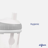 Чашка непроливайка с силиконовой соломинкой Difrax Non-Spill, 250 мл, Sage (1010 Sage) - Pampik - 3