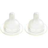 Силіконова соска для пляшечки Difrax S-bottle Wide, розмір M, 2 шт. (676) - Pampik