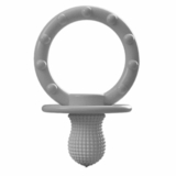 Пустушка силіконова 100% MinikOiOi Basics Gumy Powder Grey, 3 м+ (101220004) - Pampik