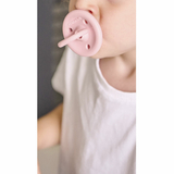 Пустышка ортодонтическая силиконовая 100% MinikOiOi Binkee, 0+ мес, Bubble Beige (101150057) - Pampik - 2