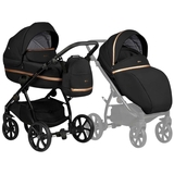 Універсальна коляска 2 в 1 Tutis UNO 3+ Black Edition Copper - Pampik
