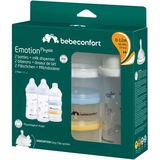 Набор для кормления Bebe Confort Emotion Physio Urban Garden: 2 бутылочки 270 мл + диспенсер, белый (3102209180) - Pampik - 4