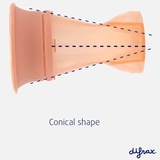 Чашка непроливайка Difrax 360°, 250 мл, Peach (1012 Peach) - Pampik - 3