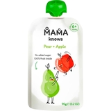 Пюре фруктове Mama knows Груша та яблуко, 90 г - Pampik