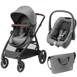 Универсальная коляска 3 в 1 Maxi-Cosi Zelia S Trio Grey (1996911110) - Pampik - 2