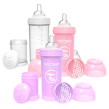 Набір із трьох антиколікових пляшечок Twistshake Value Pack Pink, 260 мл (78845) - Pampik