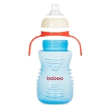 Поїльник-непроливайка Baboo із силіконовим носиком, 6+ міс., 260 мл, блакитний (8-125) - Pampik - 4
