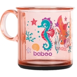 Чашка с нескользящим дном Baboo Sea Life, 12+ мес., 170 мл, розовый (8-140) - Pampik