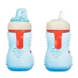 Поїльник-непроливайка Baboo із силіконовим носиком, 6+ міс., 260 мл, блакитний (8-125) - Pampik - 2