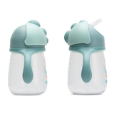 Поильник-непроливайка Baboo Safari с силиконовой соломинкой, 9+ мес., 260 мл, зеленый (8-122) - Pampik - 2