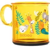 Чашка с нескользящим дном Baboo Safari, 12+ мес., 170 мл, желтый (8-142) - Pampik