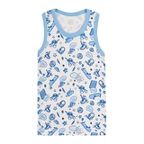 Майка Ляля 4БК101-1 4БК101-2 4БК101-3 БК101-3 4БК01 140 Белый Голубой (576927.511633) - Pampik