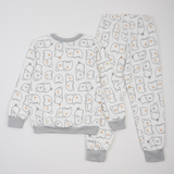 Піжама утеплена Ляля К3ФТ118 К3ФТ143 К3ФТ152 К3ФТ153 футер 116 Молоко (1027068.11844623) - Pampik - 2