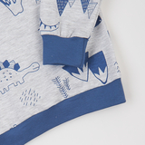 Піжама утеплена Ляля К3ФТ118 К3ФТ143 К3ФТ152 К3ФТ153 футер 128 Сірий (1027074.11844625) - Pampik - 7