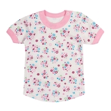 Футболка ясельна Ляля 3Т05; 3Т06; 68 Білий Рожевий (138017.43734) - Pampik