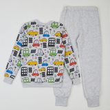 Піжама утеплена Ляля К3ФТ118 К3ФТ143 К3ФТ152 К3ФТ153 футер 116 Серый (961331.11844618) - Pampik - 2