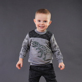 Кофточка Ляля 3ДВ010 74 Серый Черный (575682.509861) - Pampik - 5