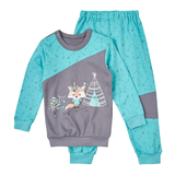 Піжама Ляля К3ІН108 92 Серый Голубой (559654.490271) - Pampik