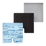 Труси-боксери Ляля К12СК113 98-104 Голубой Серый Черный (899397.1056855) - Pampik