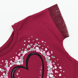 Футболка Ляля 3СК141 116 Бордовый (711053.1014073) - Pampik - 3