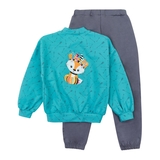 Спортивний костюм Ляля К2ДВ102 98 Сірий Блакитний (784161.1128231) - Pampik - 2