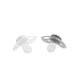 Пустышка силиконовая Twistshake Pastel Grey White, ортодонтическая, 0-6 мес., 2 шт. (78594) - Pampik - 2