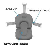 Розкладна ванна з вкладишем для купання Twistshake Pastel Grey (78538) - Pampik - 4