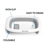 Розкладна ванна з вкладишем для купання Twistshake Pastel Grey (78538) - Pampik - 3