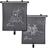 Сонцезахисні шторки DreamBaby Зебра та Тигр, 2 шт. (G238) - Pampik