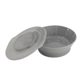 Глибока тарілка з кришкою Twistshake Pastel Grey (78154) - Pampik