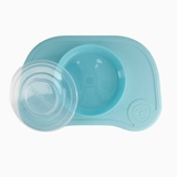 Набор: коврик и тарелка с крышкой Twistshake Pastel Blue (78130) - Pampik - 2