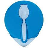 Мисочка Baboo з кришкою та ложечкою, 6+ міс, синій (9-029) - Pampik