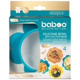 Мисочка силиконовая Baboo с основой-присоской, 6+ мес, бирюзовый (9-022) - Pampik - 5