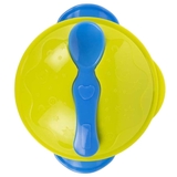 Мисочка Baboo з основою-присоскою, кришкою та ложечкою, 6+ міс, жовтий (9-033) - Pampik - 4