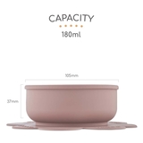 Мисочка силиконовая Baboo с основой-присоской, 6+ мес, какао (9-035) - Pampik - 9