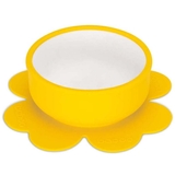 Мисочка силиконовая Baboo с основой-присоской, 6+ мес, желтый (9-021) - Pampik
