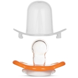 Пустушка кругла Baboo Sea Life, силікон, помаранчева, 6+ міс. (5-028) - Pampik - 3