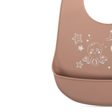 Нагрудник силіконовий Baboo Sea Life, какао, 4+ місяців (11-019) - Pampik - 5