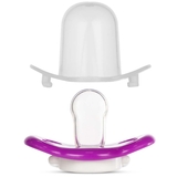 Пустышка симметричная Baboo Sea Life, силикон, фиолетовая, 0+ мес. (5-031) - Pampik - 4