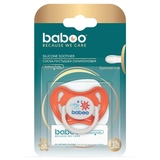 Пустышка симметричная Baboo Marine, силикон, оранжевая, 6+ мес. (5-026) - Pampik - 4