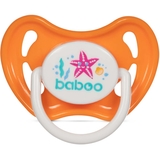 Пустушка кругла Baboo Sea Life, силікон, помаранчева, 6+ міс. (5-028) - Pampik