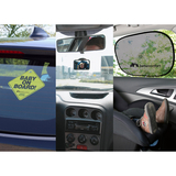 Набор для безопасной поездки Bebe Confort Travel Safety Kit: зеркало, знак и шторка (3203201300) - Pampik - 4