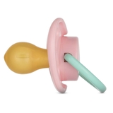 Пустышка круглая Baboo Flora, латекс, розовая, 6+ мес. (5-516) - Pampik - 3